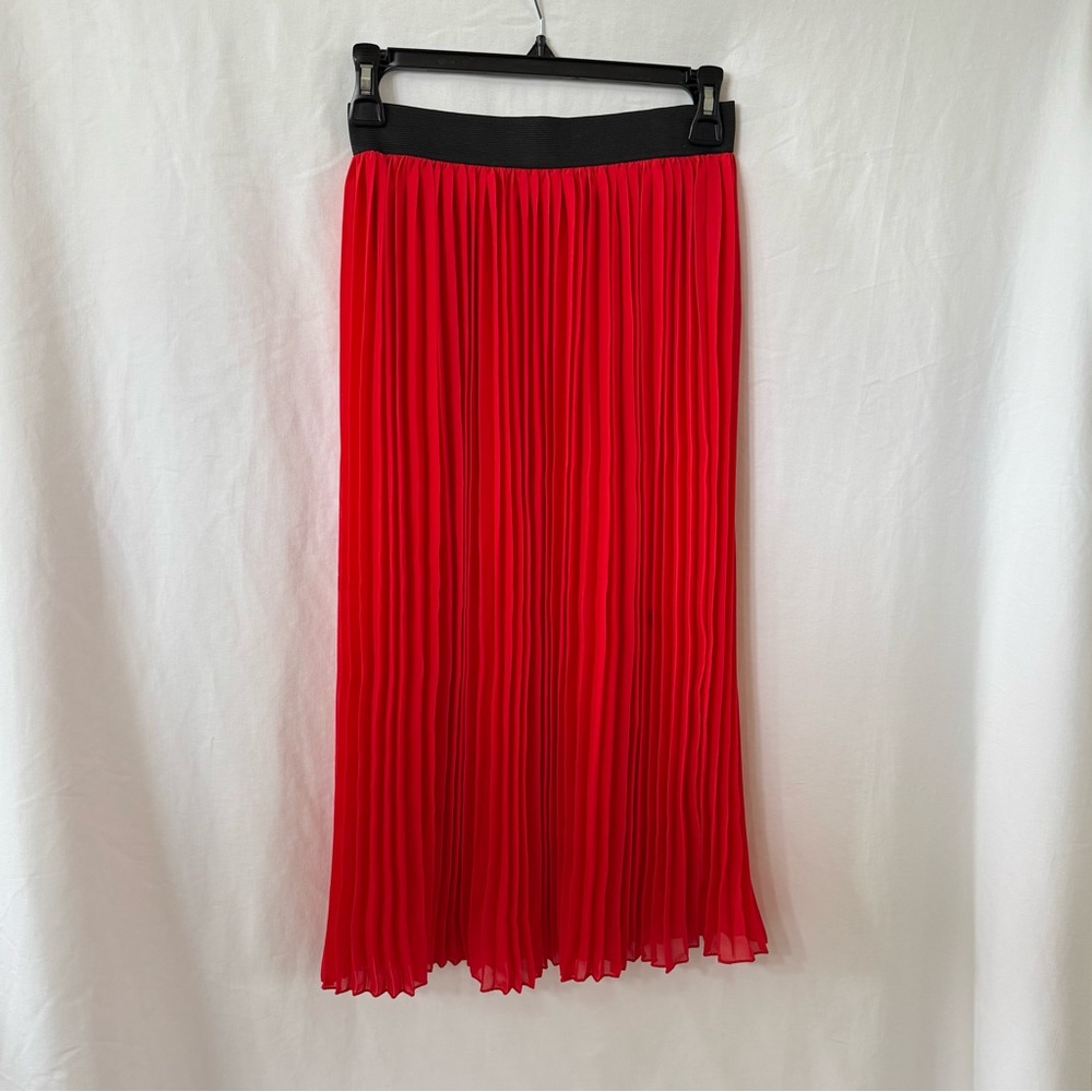 Rachel Zoe Scarlet Pleated Maxi Skirt
